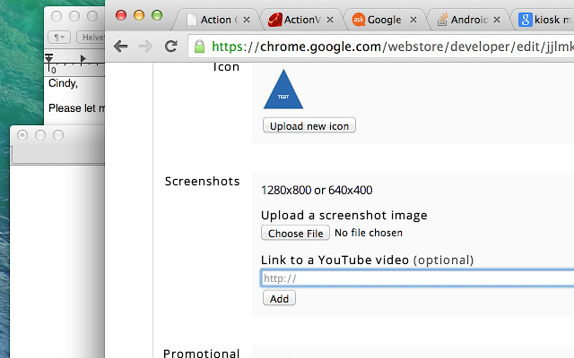Bryan Test App  from Chrome web store to be run with OffiDocs Chromium online