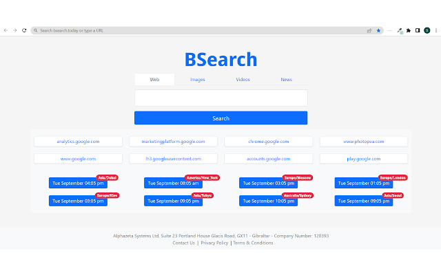 BSearch  from Chrome web store to be run with OffiDocs Chromium online