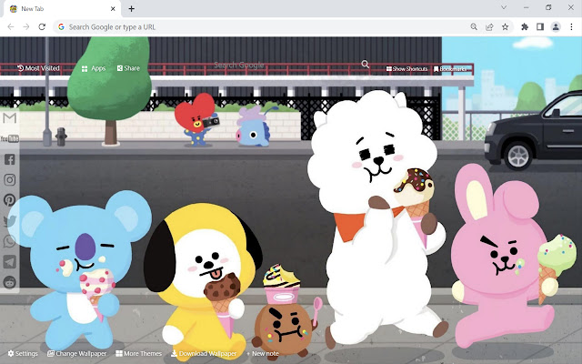 BT21 Wallpaper  from Chrome web store to be run with OffiDocs Chromium online