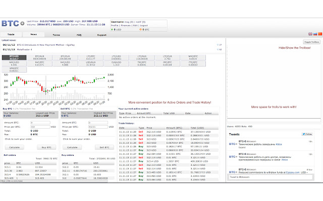 BTC e Widescreen  from Chrome web store to be run with OffiDocs Chromium online