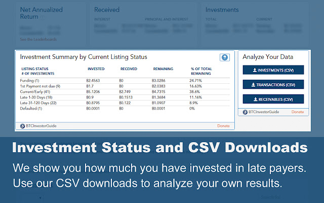 BTCInvestorGuide (BTCJam Enhancements)  from Chrome web store to be run with OffiDocs Chromium online