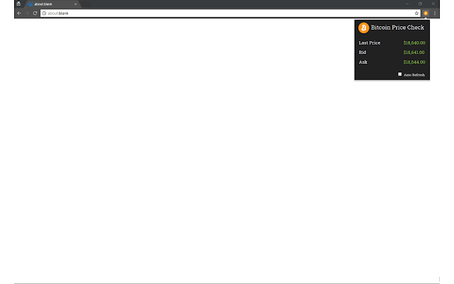 BTC Price Check  from Chrome web store to be run with OffiDocs Chromium online