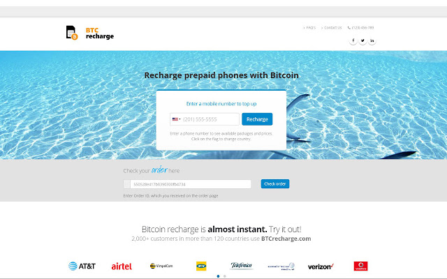BTC Recharge  from Chrome web store to be run with OffiDocs Chromium online