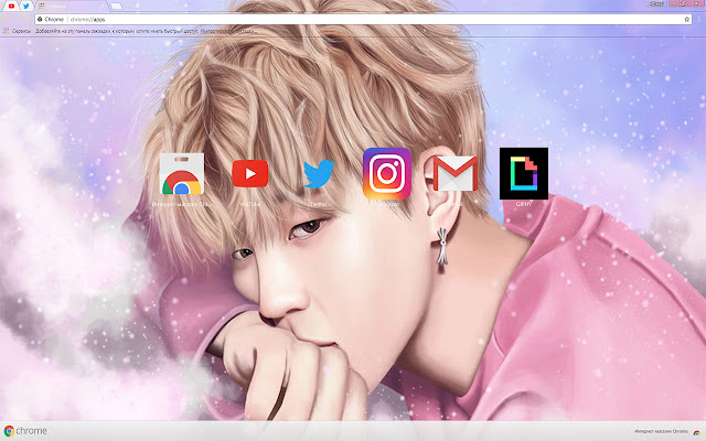 BTS Jimin Her (Bangtan Boys) Theme 2017  from Chrome web store to be run with OffiDocs Chromium online