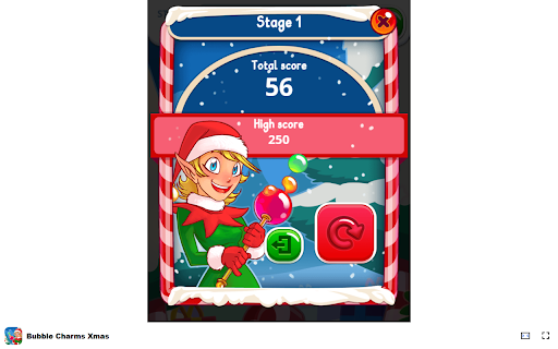 Bubble Charms Xmas Game Burst festive bubbles and clear the snowy sky!  from Chrome web store to be run with OffiDocs Chromium online