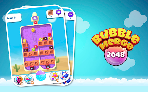 Bubble Merger 2048  from Chrome web store to be run with OffiDocs Chromium online