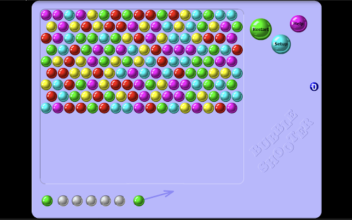 Bubble Shooter Classroom 6x  from Chrome web store to be run with OffiDocs Chromium online