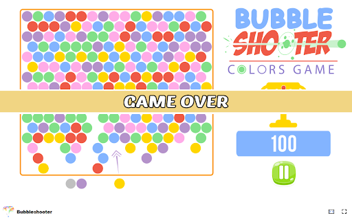 Bubbleshooter Game Aim and group bubbles to clear the screen!  from Chrome web store to be run with OffiDocs Chromium online