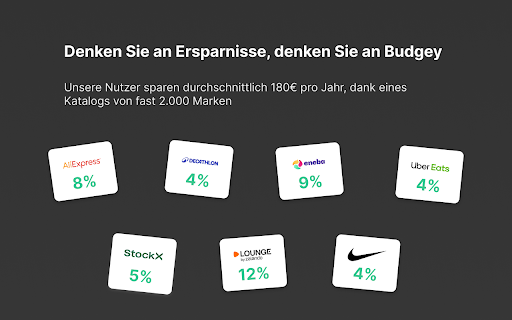 Budgey Cashback Reminder  from Chrome web store to be run with OffiDocs Chromium online