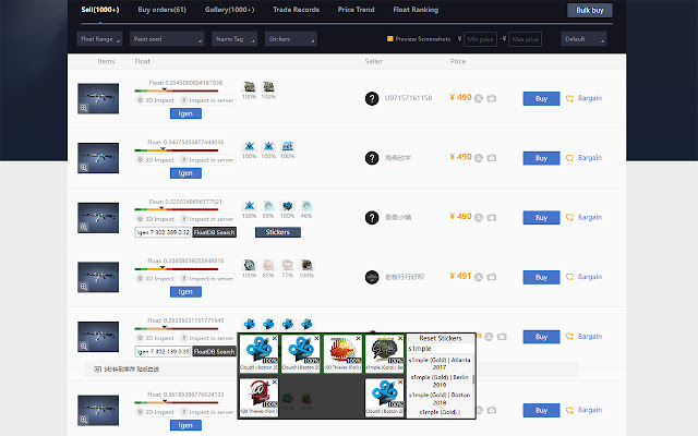 BUFF Inspect  from Chrome web store to be run with OffiDocs Chromium online