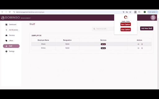 Bug Genesis  from Chrome web store to be run with OffiDocs Chromium online