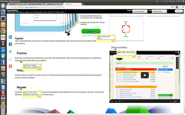 Bug Purge Screenshot Tool  from Chrome web store to be run with OffiDocs Chromium online