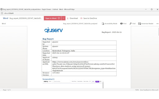 Bug Tracker  from Chrome web store to be run with OffiDocs Chromium online