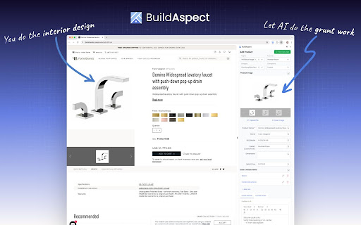 BuildAspect  from Chrome web store to be run with OffiDocs Chromium online