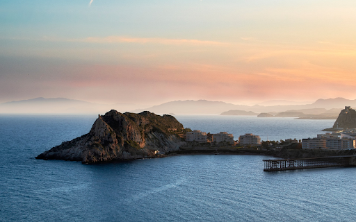 Buildings on the Mountain  from Chrome web store to be run with OffiDocs Chromium online