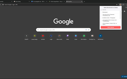 Bulk Bookmark Deleter  from Chrome web store to be run with OffiDocs Chromium online