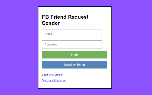 Bulk Friend Request Sender for FB  from Chrome web store to be run with OffiDocs Chromium online