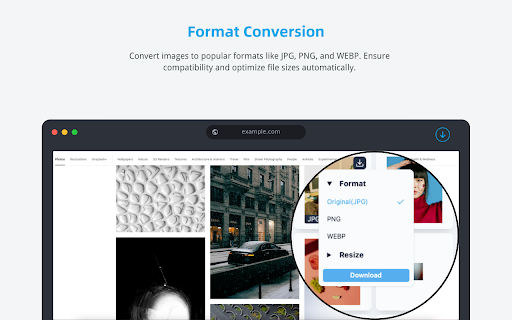 Bulk Image Downloader ImgHunt  from Chrome web store to be run with OffiDocs Chromium online