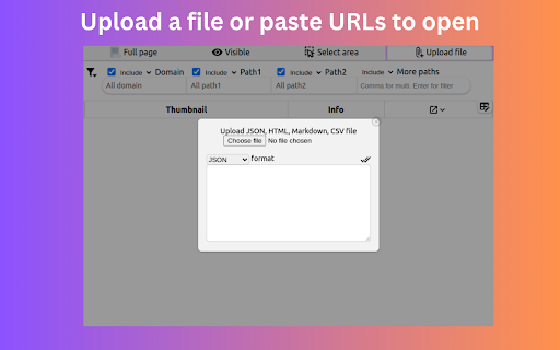 BulkLinker Bulk links filter  opener  from Chrome web store to be run with OffiDocs Chromium online