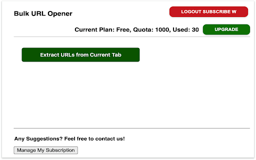 Bulk URL Extractor and Opener  from Chrome web store to be run with OffiDocs Chromium online