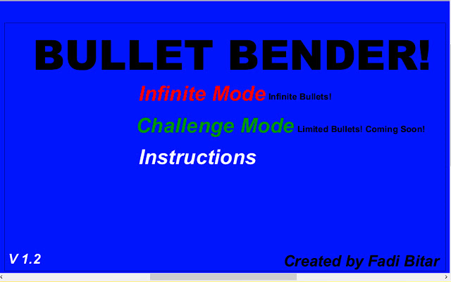 Bullet Bender  from Chrome web store to be run with OffiDocs Chromium online