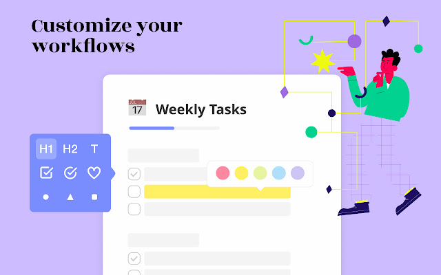 Bullet Journal Notes, Lists, Weekly Planner  from Chrome web store to be run with OffiDocs Chromium online