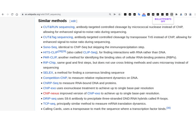 bullet points off  from Chrome web store to be run with OffiDocs Chromium online