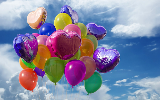 Bunch of balloons  from Chrome web store to be run with OffiDocs Chromium online