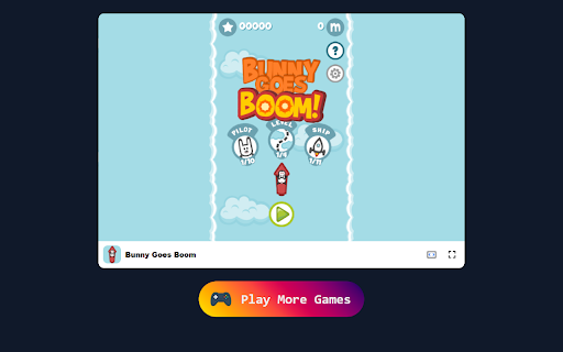 Bunny Goes Boom Game Leap to New Heights with Your Bunny!  from Chrome web store to be run with OffiDocs Chromium online