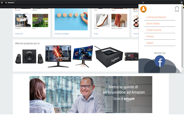 Buoni Sconto Amazon Gratis  from Chrome web store to be run with OffiDocs Chromium online