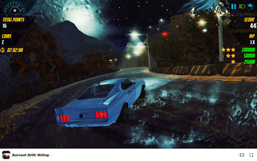 Burnout Drift: Hilltop Drift across mountains and score big!  from Chrome web store to be run with OffiDocs Chromium online