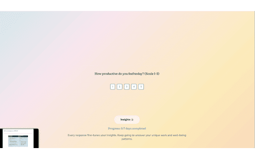 Burnout Tracker  from Chrome web store to be run with OffiDocs Chromium online