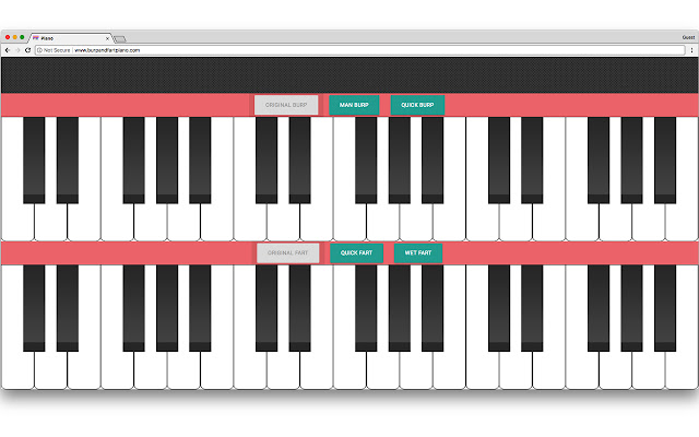 Burp and Fart Piano  from Chrome web store to be run with OffiDocs Chromium online