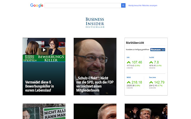 Business Insider Deutschland  from Chrome web store to be run with OffiDocs Chromium online