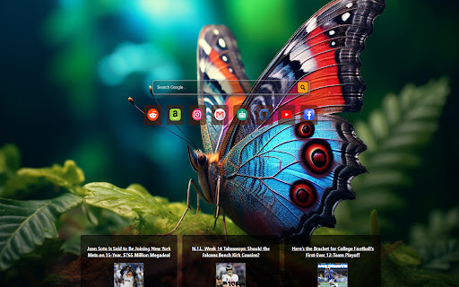 butterfly leaves  from Chrome web store to be run with OffiDocs Chromium online