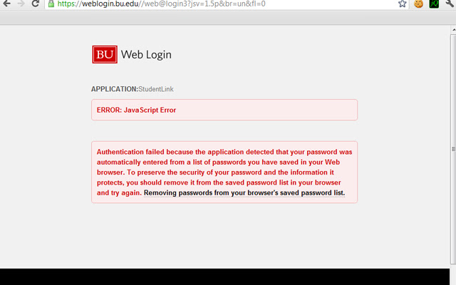 BU Weblogin Nag Remover  from Chrome web store to be run with OffiDocs Chromium online