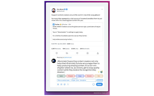 Bux AI  from Chrome web store to be run with OffiDocs Chromium online
