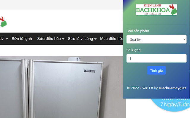 Buy a used refrigerator and repair a washing machine  from Chrome web store to be run with OffiDocs Chromium online