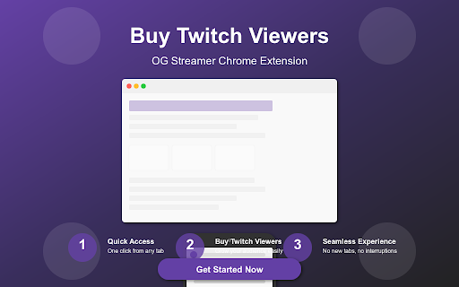 Buy Twitch Viewers OGStreamer  from Chrome web store to be run with OffiDocs Chromium online