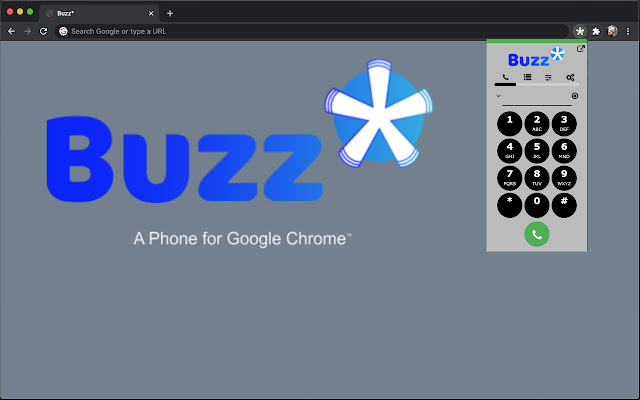 Buzz* Phone for Google Chrome™  from Chrome web store to be run with OffiDocs Chromium online