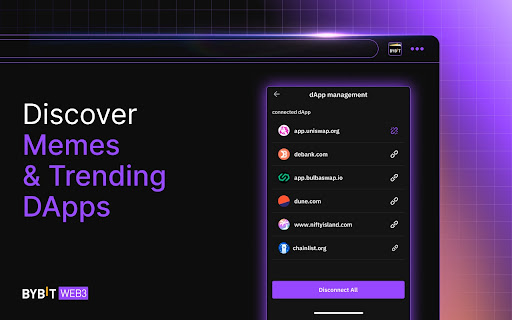 Bybit Wallet  from Chrome web store to be run with OffiDocs Chromium online