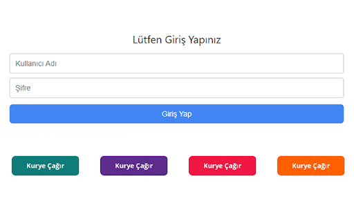 Byersoft Kurye Çağır  from Chrome web store to be run with OffiDocs Chromium online