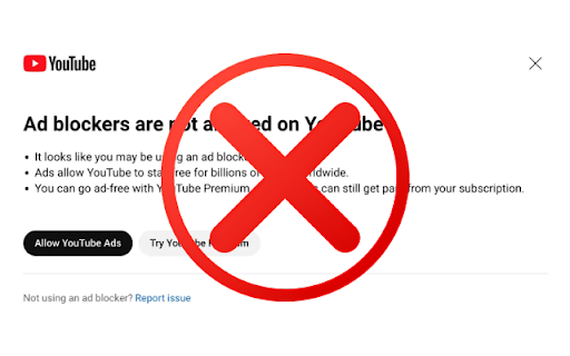 Bypass AdBlock Detection for YouTube — keep videos playing  from Chrome web store to be run with OffiDocs Chromium online