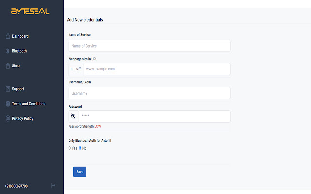 ByteSeal  from Chrome web store to be run with OffiDocs Chromium online