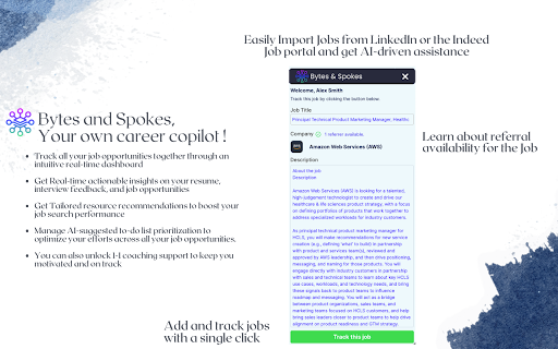 Bytes  Spokes Career Copilot  from Chrome web store to be run with OffiDocs Chromium online