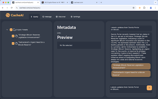 CacheAI: Capture and Upload Screenshot  from Chrome web store to be run with OffiDocs Chromium online