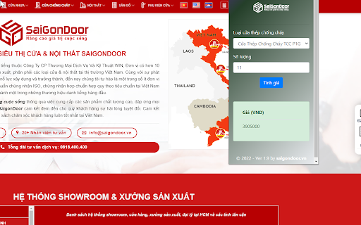 Cửa chống cháy  from Chrome web store to be run with OffiDocs Chromium online