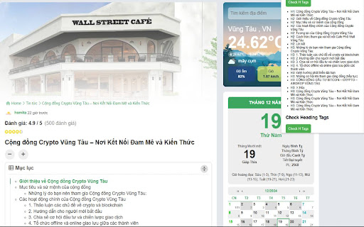 CAFE PHỐ WALL VŨNG TÀU H Tag Checker  from Chrome web store to be run with OffiDocs Chromium online