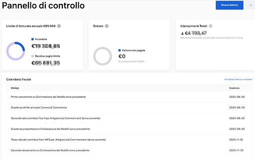 Calcolatore Forfettario  from Chrome web store to be run with OffiDocs Chromium online