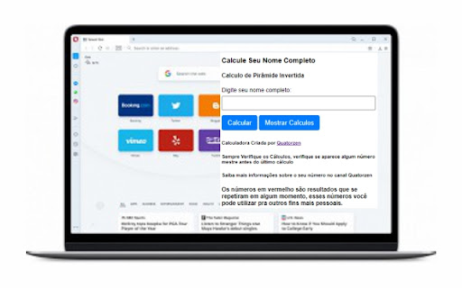 Calculadora de Pirâmide Invertida  from Chrome web store to be run with OffiDocs Chromium online